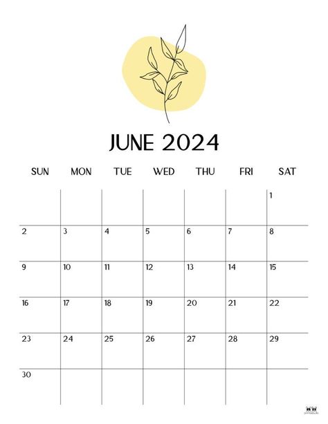 June 2024 Calendars - 50 FREE Printables | Printabulls | Monthly Printable Planner by  Rhonda Salazar June Calender Aesthetic, June Aesthetic Calendar, June 2022 Calendar, June Calendar Printable, June Month, Bullet Journal August, Free Planner Pages, Notes Inspo, August Calendar