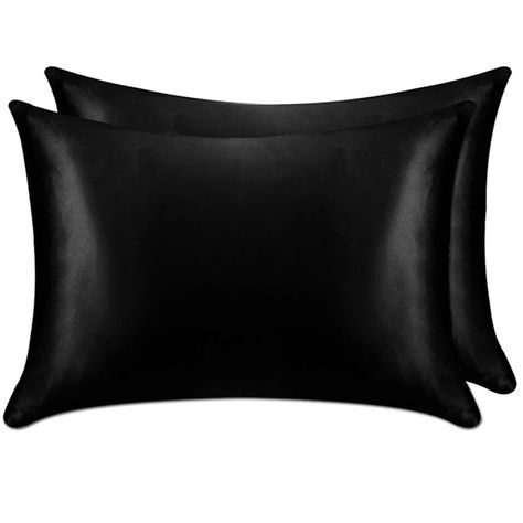 Silk Pillowcase Benefits, Black Pillow Cases, Best Silk Pillowcase, Mochila Nike, Silk Pillowcase Hair, Gene False, Luxury Room, Soft Throw Pillows, Silk Pillowcases