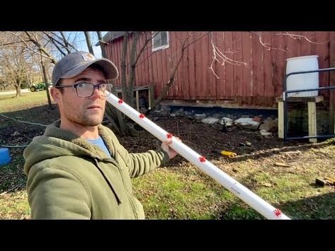 DIY Heated Chicken Waterbar - YouTube Chicken Water System Winter, Winter Chicken Waterer, Chicken Pool Ideas, Chicken Tricks, Pvc Chicken Waterer, Chicken Water Heater, Heated Chicken Waterer, Solar Powered Water Heater, Chicken Watering System