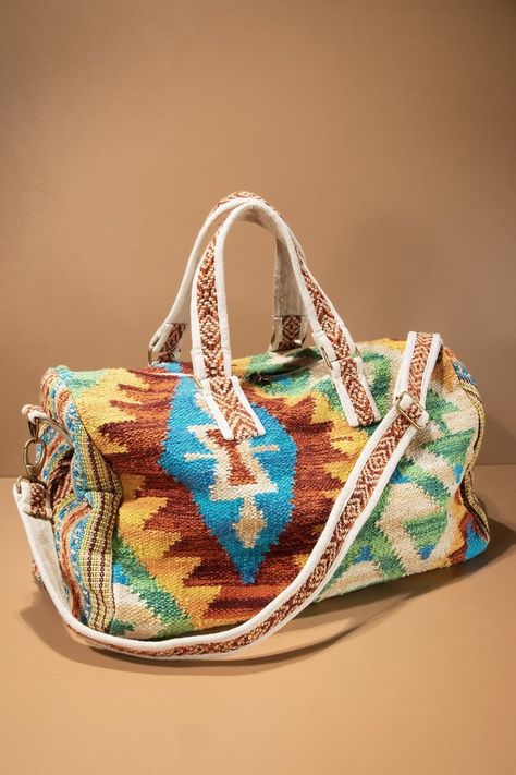 Lake Bag, Aztec Bag, Bohemian Purse, Summer Clearance, Travel Duffel, Duffel Bags, Duffel Bag Travel, Support Team, Handmade Boho