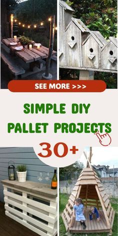 Transform your outdoor space with simple DIY pallet projects! Build a cozy patio furniture set, a vertical garden, or even a bar using pallets. Enjoy the satisfaction of creating your own custom pieces and elevate your outdoor living experience. Let's make your backyard the envy of the neighborhood! 🌞🌿 #OutdoorDIY #PalletProjects Cozy Patio Furniture, Making Pallet Furniture, Pallet Patio Furniture Diy, Diy Wood Pallet Projects, Pallet Storage, Pallet Projects Easy, Pallet Ideas Easy, Cozy Patio, Pallet Creations