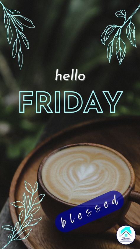 Hello, beautiful Friday! ☕️ Wishing you a day as rich and inviting as this cappuccino - filled with warmth, productivity, and a sprinkle of happiness. ✨ Now it's time to take a deep breath, relax, and refuel for the adventures ahead: Whether you're planning a cozy night in with a good book 📖and your favorite mug, or gearing up for an exciting weekend getaway, we want you to know that we're cheering you on! 🔥 Friday Morning Quotes, Tgif Friday, Sale Email, Blessed Friday, Hello Friday, Business Email, Reading At Home, Instagram Background, Friday Weekend