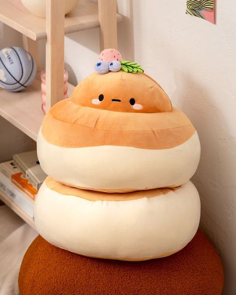 Smoko Inc. on Instagram: "Frankly, there’s nothing Tayto loves more than diving headfirst into some delicious comfort food..🥰🥞" Mochi Plush, Souffle Pancake, Potato Souffle, Cute Potato, Many More To Come, Cute Squishies, Foodie Friends, Kawaii Plush, Cute Bedroom Decor