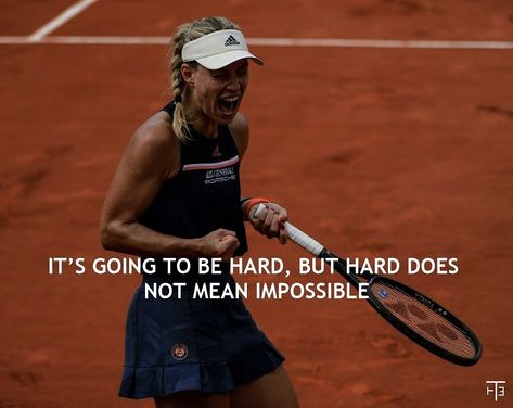 Tennis Quotes Motivational, Tennis Motivation, Mode Tennis, Inspirational Sports Quotes, Angelique Kerber, Tennis Quotes, Tennis Life, Man Up Quotes, Blogging Quotes