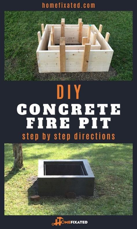 Diy Above Ground Fire Pit, Fire Pit Build, Firepits Backyard Cement, Diy Campfire Pit, Home Made Fire Pit Backyard, Diy Outdoor Cooking Fire Pits, Diy Fire Pit Ideas Cheap Simple Backyard, Diy Outdoor Propane Fire Pit, Diy Wood Burning Fire Pit