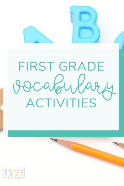 Book Study Activities, Activities For First Grade, Vocabulary Notebook, Vocabulary Strategies, Vocabulary Instruction, Vocabulary Book, New Vocabulary Words, First Grade Teacher, Vocabulary Lessons