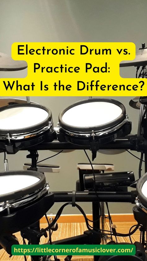 Electronic Drum vs. Practice Pad - What Is the Difference Electronic Drum Pad, Best Drums, Answer This Question, Drum Pad, Drum Lessons, Electronic Drums, Drummers, Drums, The Details