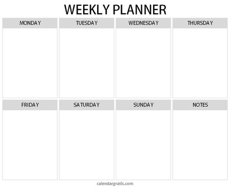 Weekly Planner Template Printable Free | Blank Week Schedule Planner | Weekly planner template, Schedule planner, Weekly schedule planner Blank Weekly Schedule, Planner Template Printable, Daily Schedule Printable, Simple Weekly Planner, Weekly Schedule Printable, Weekly Schedule Planner, Weekly Planner Free Printable, 달력 디자인, Week Schedule