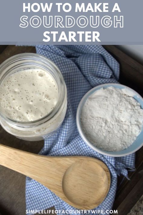 Maybe you’ve wanted to make some sourdough bread but aren’t sure where to begin. Making your own sourdough starter isn't as hard as you might think. If you follow this homemade sourdough starter recipe I’m sharing with you today, you’ll be making sourdough bread in no time! | simple sourdough starter instructions | how to make your own sourdough starter from scratch | how to make your own sourdough starter instructions How To Start A Sourdough Starter, How To Start Sourdough Starter, How To Make A Sourdough Starter, Sourdough Starter Schedule, How To Make Sourdough Starter, Starter Dough, Dough Starter Recipe, Sourdough Starter From Scratch, Make A Sourdough Starter