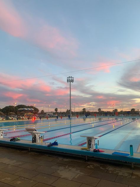 Sunset veiw after training #swimming #sunset #summer #pool #swimmingpool #skies Swimming Motivation, Summer Swimming Pool, Swimming Pictures, Swimming World, Swimmers Life, Lap Swimming, Pink Skies, Swim Life, Swimming Quotes