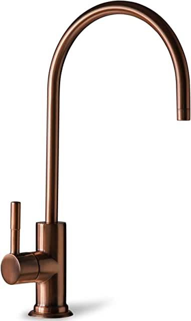 Copper Hardware Kitchen, Antique Kitchen Sink, Copper Sink Faucet, Drinking Water Faucet, Copper Kitchen Faucets, Faucets Kitchen, Copper Faucet, Wine Kitchen, Bar Faucet