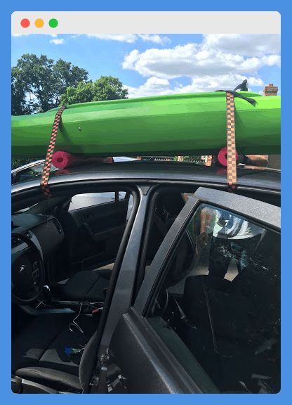 How To Transport 2 Kayaks Without A Roof Rack - Kayak Help Diy Kayak Rack, Night Kayaking, Kayak Tips, Kayak Transport, Kayak Rack For Car, Kayaking Ideas, Canoe Rack, Kayak Carrier, Kayak Roof Rack