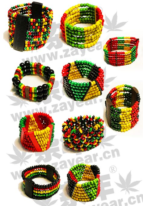 Juneteenth Bracelet Ideas, African Bracelets Diy, Juneteenth Jewelry Ideas, Rasta Clothes Men, Jamaican Jewelry, Rasta Jewelry, Rastafarian Outfits, Rasta Clothes, African Hair Wrap