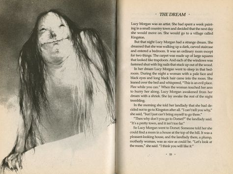 When I was kid, I would read every story, but this one... the picture alone made me shit myself! It wasn't until I was 13 that I finally read it. And yes.. I shit myself then too. ~Dave Strider Literary Magazine, Scary Stories To Tell, Scary Facts, Creepy Facts, Creepy Horror, Stories To Tell, Weird Dreams, Weird Stories, Scary Stories