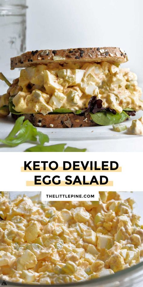 Deviled Egg Salad Recipe, Keto Egg Salad, Egg And Grapefruit Diet, Keto Deviled Eggs, Deviled Egg Salad, Egg Diet Plan, Boiled Egg Diet Plan, Low Carb Salad, Boiled Egg Diet