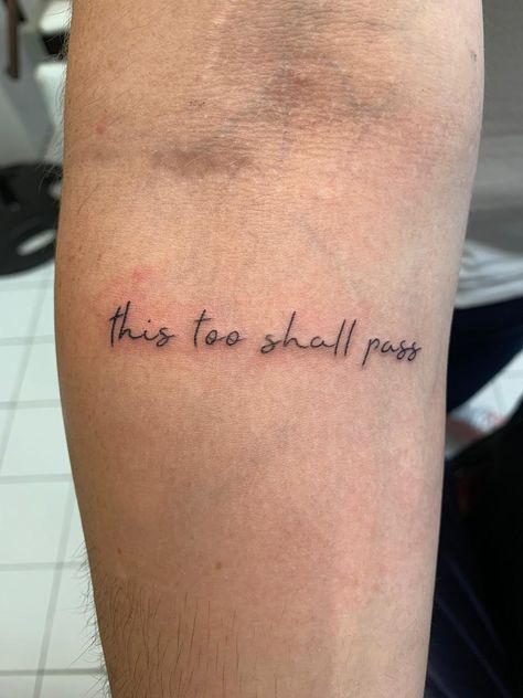 What’s For You Won’t Pass You Tattoo, Survivor Quote Tattoo, This Too Shall Pass Quote Tattoo Symbol, Slp Tattoo Ideas, This Too Shall Pass Quote Tattoo Arm, Tattoo This Too Shall Pass Ideas, It Will Pass Tattoo, This To Shall Pass Tattoo, This Too Shall Pass Tattoo