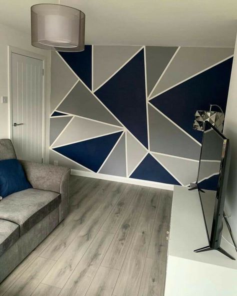 Starwars Decor, Geometric Wall Paint, Room Wall Painting, Bedroom Wall Designs, Bedroom Wall Paint, Accent Wall Bedroom, Wall Paint Designs, Wall Decor Design, Teen Bedroom Decor