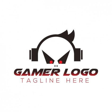 Free vector gamer logo with tagline | Free Vector #Freepik #freevector #business-logo #company-logo #brand-logo #logo Computer Shop Logo, Logo With Tagline, Logo No Background, Gaming Logo Design, Gamer Logo, Aesthetic Logo, Computer Shop, Learn Computer Coding, Vector Game