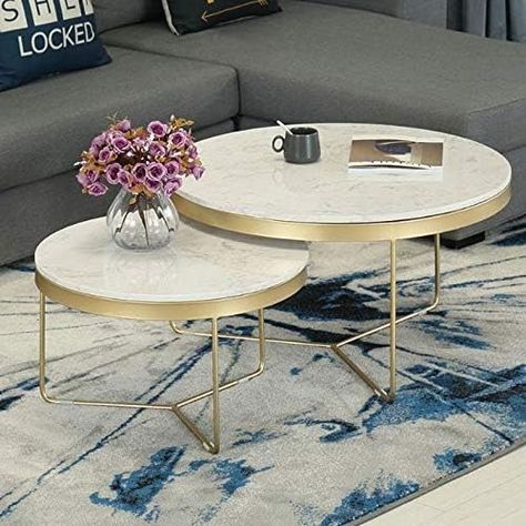 LYN Round Wrought Iron Marble Tea Coffee Table Waiting Area Sofa Table Living Room Furniture Dining Table : Amazon.de: Home & Kitchen Waiting Area Sofa, Table Living Room, Waiting Area, Large Appliances, Furniture Dining Table, Small Appliances, Sofa Table, Living Room Table, Wrought Iron