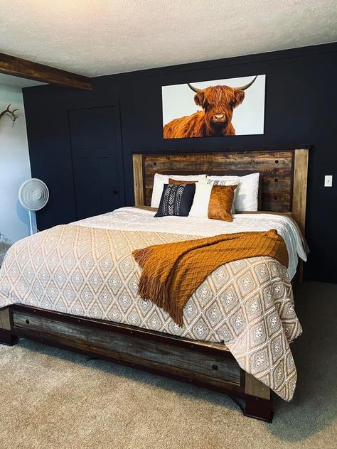 Western Bedroom Ideas Ranch Style Rustic, Salted Granola Aesthetic, Western Bedrooms, Salted Granola, Granola Aesthetic, Western Bedroom Decor, Western Rooms, Western Bedroom, Home Decor Minimalist