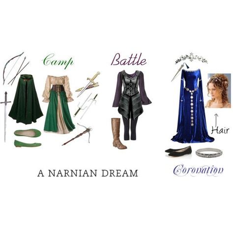 An idea?  Have students create a wardrobe from the beginning of the book to the end and then explain each of their choices.  Different clothes for different scenes. Camp Costume, Camp Clothes, Narnia Costumes, Narnia Movies, The Chronicles Of Narnia, Movie Inspired Outfits, Character Inspired Outfits, Fantasy Magic, Fandom Fashion