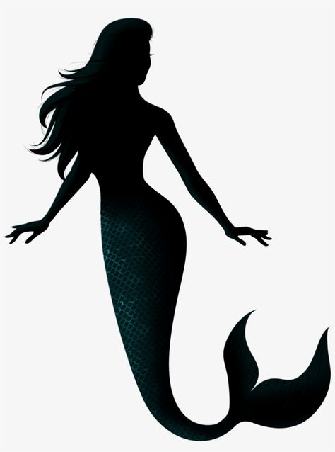 Mermaid Outline, Dolphin Silhouette, Mermaid Png, Mermaid Tattoo Designs, Dragon Silhouette, Mermaid Clipart, Mermaid Artwork, Silhouette Tattoos, Mermaid Drawings