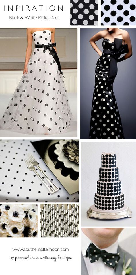 Polka Dot Wedding Theme, Polka Dot Wedding Dress, Unusual Wedding Cakes, Anemone Bouquet, Modern Cake, Everything She Wants, Unusual Wedding, Polka Dot Wedding, Black White Wedding