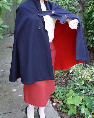 Vintage suburbia: A beautiful vintage nurses' cape Nurse Cape, Wool Cape Coat, Flight Attendant Uniform, Cape Pattern, Vintage Nurse, Vintage Cape, Wool Cape, St Kilda, Nurse Uniform