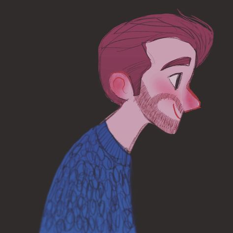 Karly Jade Catto on Instagram: “Another little iPad sketch...a bearded man in a sweater 👌🏻 #art #illustration #illustratorsoninstagram #artist #artistsoninstagram…” Ipad Sketch, Beard Illustration, Sweater Art, Man With Beard, Disney Illustration, Man Illustration, Bearded Man, Illustration Character, Illustrators On Instagram