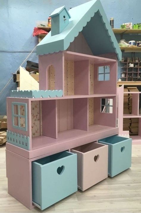 Narrow Chest Of Drawers, Doll House Plans, Ikea Storage, Barbie House, Barbie Furniture, Baby Bedroom, Ikea Hacks, Kids Playroom