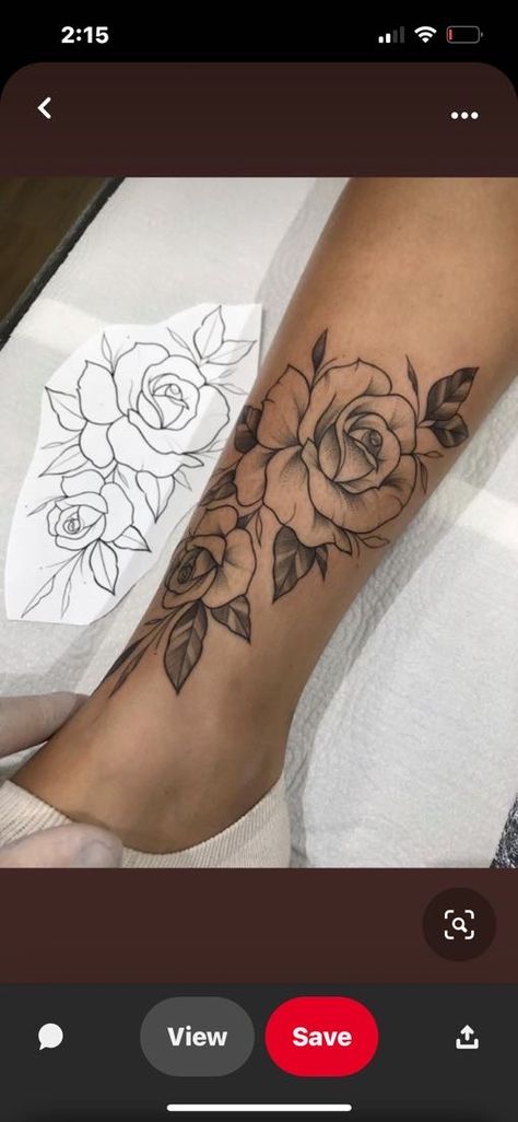 Small Roses Tattoo Women, Roses On Leg Tattoo, Ankle Tattoos For Women Flower, Rose Ankle Tattoos For Women, Rose Tattoo On Leg, Rose Tattoo Ankle, Rose Leg Tattoo, Tattoo Ideas Butterflies, Rose Foot Tattoo