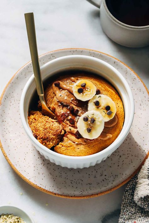 Protein Pumpkin Recipes, Protein Pancake Bowl, Healthy Parfait, Work Breakfast, Pumpkin Chia Pudding, Pumpkin Protein Pancakes, Vegan Pumpkin Bread, Healthy Pumpkin Bread, Pumpkin Pie Mix