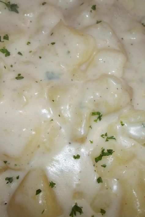 Creamed Potatoes - My Favorite Cream Potatoes Recipe, New Potatoes, Creamed Potatoes, Potato Side Dishes, Potato Dishes, Side Recipes, Veggie Dishes, Vegetable Side Dishes, Vegetable Dishes