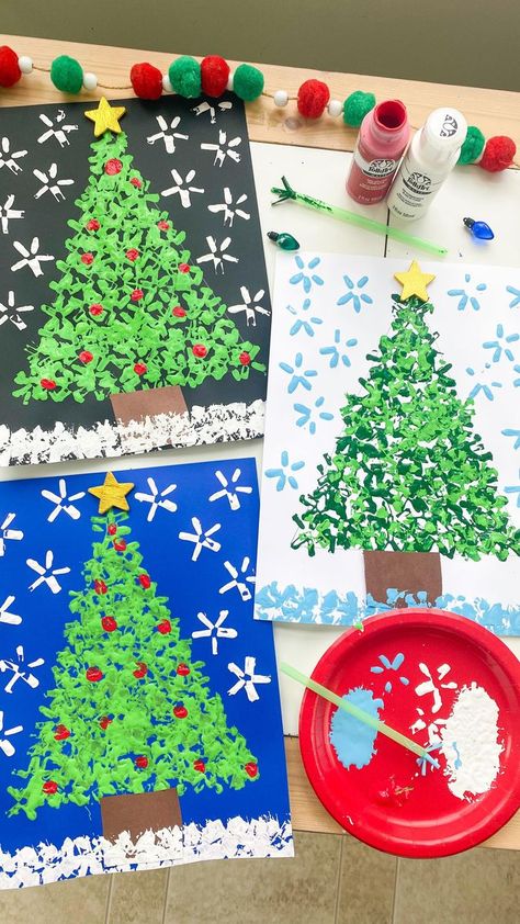 630K views · 1.4K shares | Straw Christmas Tree 🎄 follow @abcdeelearning for more kids ideas | Deena Keller | abcdeelearning · Original audio Christmas Art Projects, December Crafts, Preschool Christmas Crafts, Christmas Kindergarten, Christmas Arts And Crafts, Christmas School, Christmas Tree Crafts, Winter Crafts For Kids, Preschool Christmas