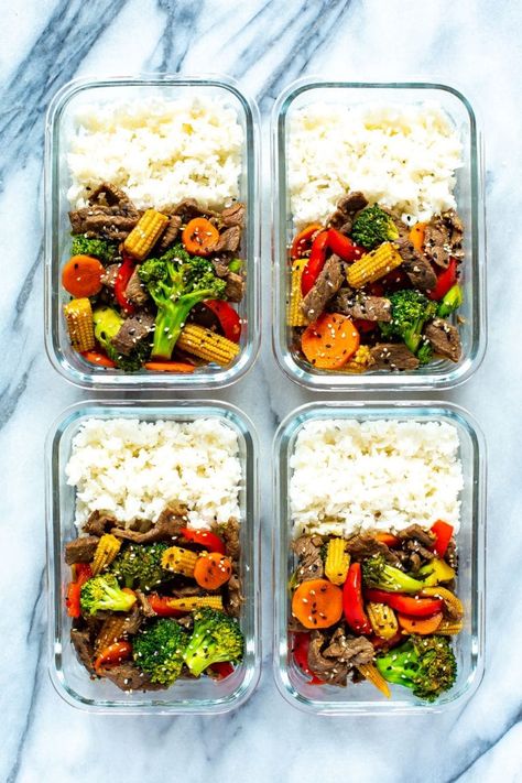 Beef Stir Fry Recipe, Beef Stir Fry Recipes, Clean Meal Prep, Healthy Lunch Meal Prep, Stir Fry Recipe, Resep Diet, Easy Healthy Meal Prep, Beef Stir Fry, Makanan Diet