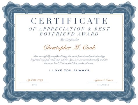 Sertifikat Best Boyfriend, Best Boyfriend Award Certificate, Best Bf Award, Best Boyfriend Certificate, Boyfriend Certificate, Best Boyfriend Award, Boyfriend Appreciation, Couples Art Project, Diy Projects For Boyfriend