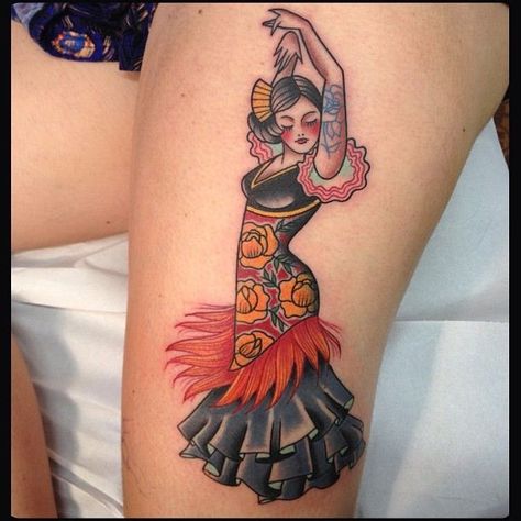 1000+ images about Tattoo References: Flamenco Fan on Pinterest ... Traditional Spanish Tattoo, Spain Tattoo Spanish, Spanish Fan Tattoo, Flamenco Tattoo, Spain Tattoo, Flamenco Art, Spanish Tattoos, Dancer Tattoo, Old School Traditional