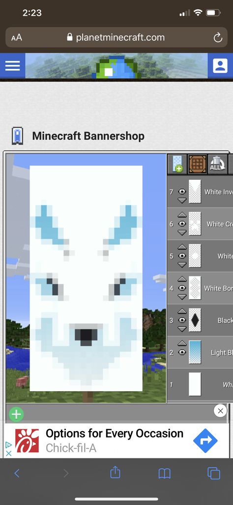 Wolf Banner Minecraft, Japanese Banner Minecraft, Wolf Banner, Minecraft Japanese House, Minecraft Japanese, Minecraft Banner, Gray Wolf, Minecraft House Designs, Minecraft House