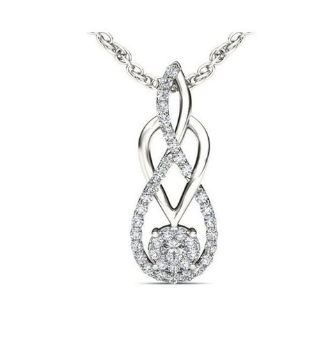 Beautiful Jewelry Diamonds, Elizabeth Jewelry, Diamond Pendent, Loop Pendant, Jewelry Design Drawing, Infinity Pendant, Jewelry Knots, Diamond Pendant Necklace, Rose Gold Diamonds