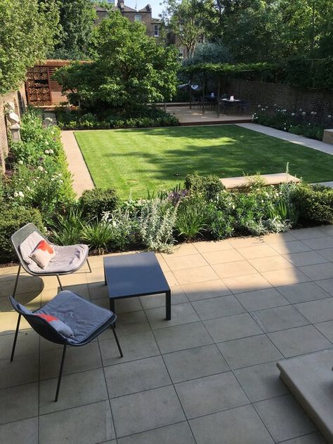 Stockwell — Lucy Willcox Garden Design Contemporary Garden Design, Lawn Design, Courtyard Gardens Design, Small Patio Garden, Back Garden Design, Garden Design Layout, Small Backyard Gardens, Garden Wallpaper, Patio Garden Design