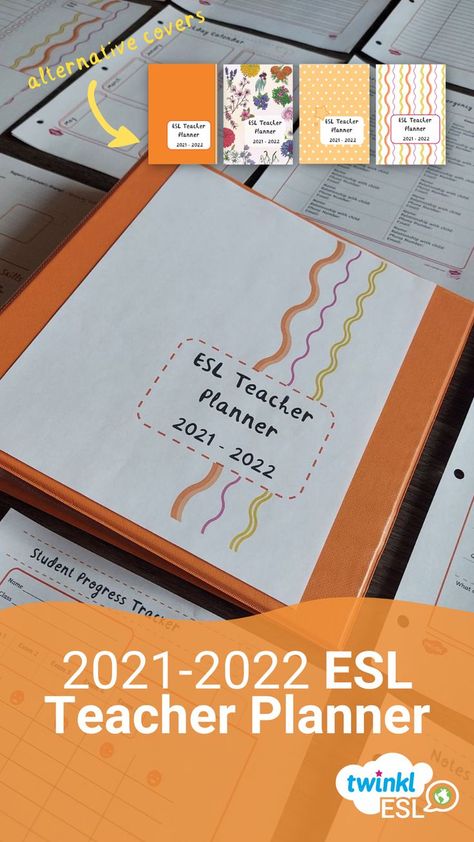 ESL teachers planner for the year 2021-2022 that includes lots of different organisational pages and layouts for English teachers to stay organised and prepared for TEFL teaching. Teachers Planner, Class Organization, Academic Calendar, Student Information, Esl Teachers, Teaching Phonics, Class Notes, Teacher Notes, Language Teacher