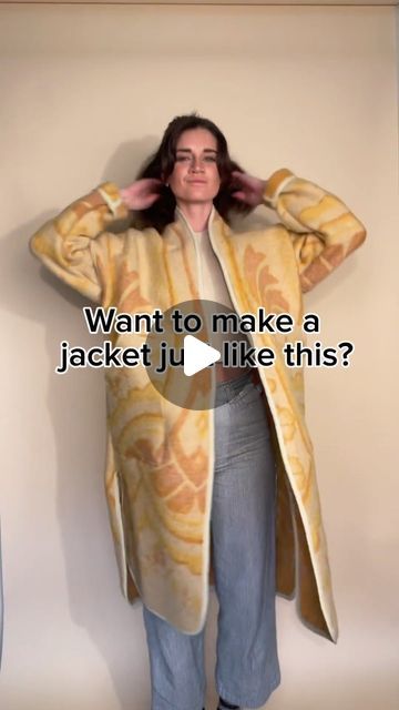 Danielle LaRae on Instagram: "✨Link in Bio✨  It’s finally available!! What a ride! 🎉  The Coast Coat pattern is a downloadable PDF file that is geared towards the confident beginner and beyond! This boxy, oversized jacket is geared specifically for using blankets, quilts, wool blankets, and more. It is a unisex pattern that is designed to fit a variety of different body types.  Thank you everyone for your support, this was so much fun to make and I cannot wait to see what you all create!! Use #coastcoat if you post so everyone can see your creations and inspire us all! 🫶✨ link in bio!  Love you all! You’ve been the best community to be apart of 🥹❤️  #sewingpattern #sewingtutorial #sewingpatterns #quiltcoat #upcycle #upcycledfashion #laraehandmade" Blanket Jacket Diy Free Pattern, Diy Jacket Sewing, Quilt Jacket Pattern Diy, Blanket Jacket Diy, Blanket Coat Pattern, Oversized Coat Pattern, Quilt Coat Pattern, Wool Blanket Coat, Blanket Jacket