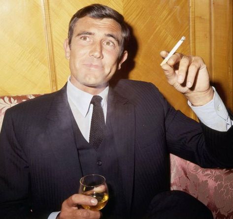 James Bond Actors, George Lazenby, Bond Series, Classy People, Secret Photo, Ian Fleming, Roger Moore, Australian Actors, Bond Films