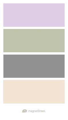 Lavender, Sage, Classic Gray, and Champagne Wedding Color Palette - custom color palette created at MagnetStreet.com Wedding Colors Gold, Champagne Living Room, Lavender Color Scheme, Office Cottage, Sage Color Palette, Lavender Color Palette, Lavender Bathroom, Lavender Bedroom, Champagne Wedding Colors