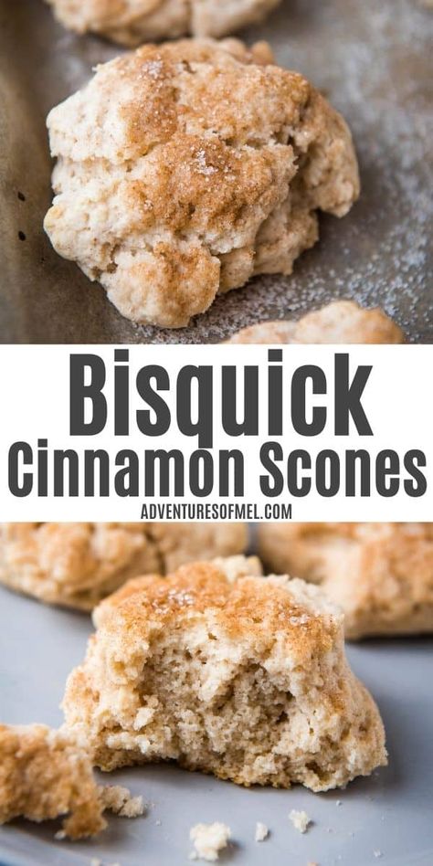 Bisquick Recipes Dinner, Bisquick Recipes Breakfast, Impossible Quiche, Cinnamon Scones Recipe, Carbquik Recipes, Kids Foods, Baked Donut, Cinnamon Scones, Scones Recipe Easy