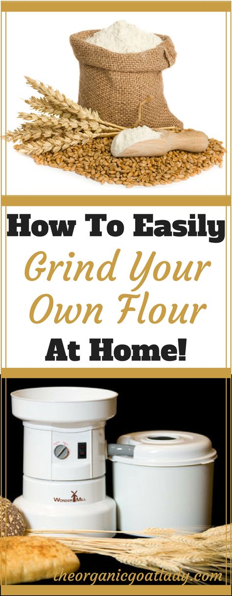 Make Your Own Flour, Make Flour, How To Make Flour, Homemade Pantry, Grain Mill, Relish Recipes, Flour Recipes, Survival Food, Fresh Bread