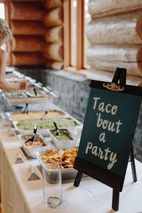 Wedding Food on a Budget Wedding Food On A Budget, Wedding Meal Ideas, Mexican Wedding Foods, Wedding Food Bar Ideas, Rehearsal Dinner Food, Fun Wedding Reception Ideas, Taco Bar Wedding, Food Bar Ideas, Unique Wedding Food