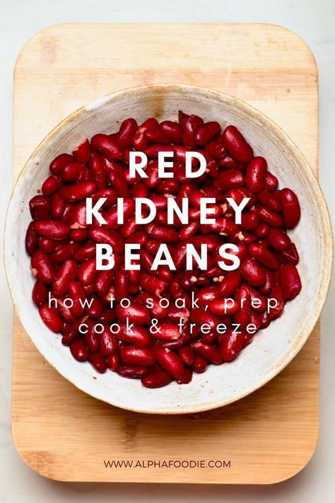 Kidney Beans Recipe, Dry Beans Recipe, Recipes With Kidney Beans, Beans In Crockpot, Red Kidney Beans, Cooking Dried Beans, Clam Recipes, Red Kidney Bean, Food Easy