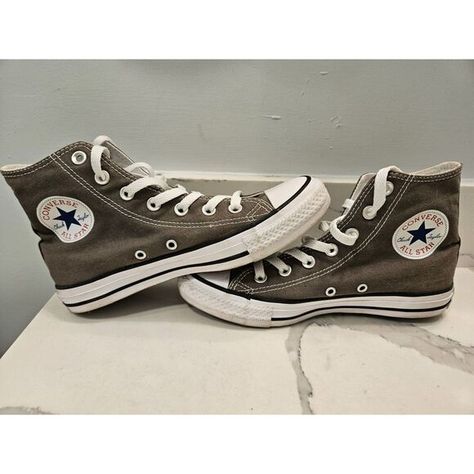 Converse Chuck Taylor All Star High Top Charcoal - 1J793C Womens 7 High Top Shoe, High Top Converse, Sneaker Games, Converse Chuck Taylor All Star, Converse High Tops, Stylish Sneakers, Chuck Taylor All Star, Converse Chuck, Top Shoes