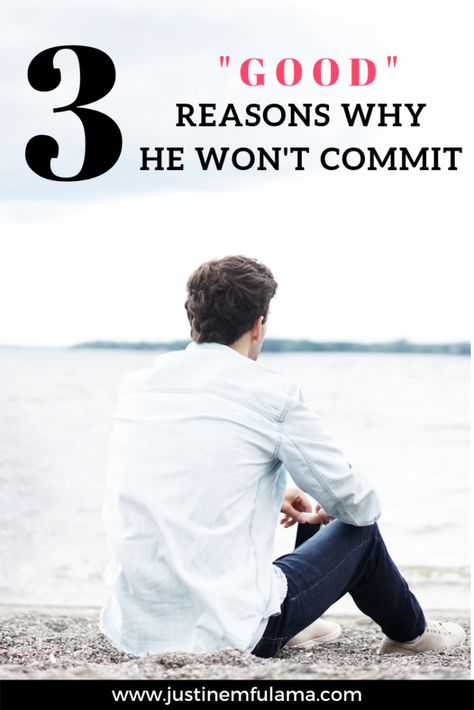 3 "Good" Reasons Why He Won't Commit // A lot of women are in relationships with men that are not ready to commit and it hurts. you might ask yourself why is he not ready to commit? Why is he not ready to get married? However, sometimes there are good reasons why he won't commit. #dating #relationships #marriage #datingtips #marriageadvice Emotionally Unavailable Men, Ready For Marriage, Commitment Issues, Feeling Wanted, Relationship Blogs, A Guy Like You, Why Do Men, What Men Want, Long Relationship